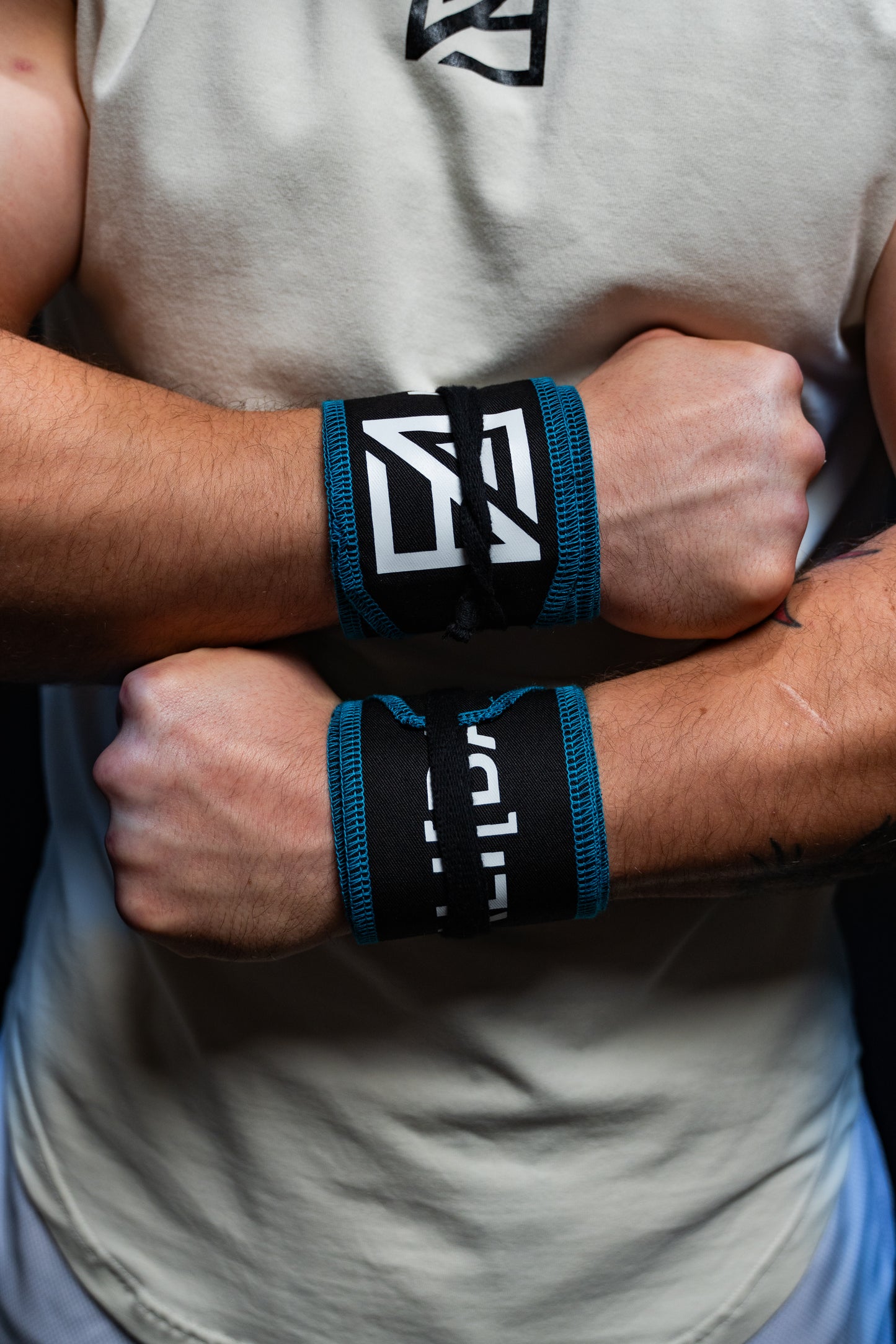 Black & Blue Stitching Performance Wrist Wraps
