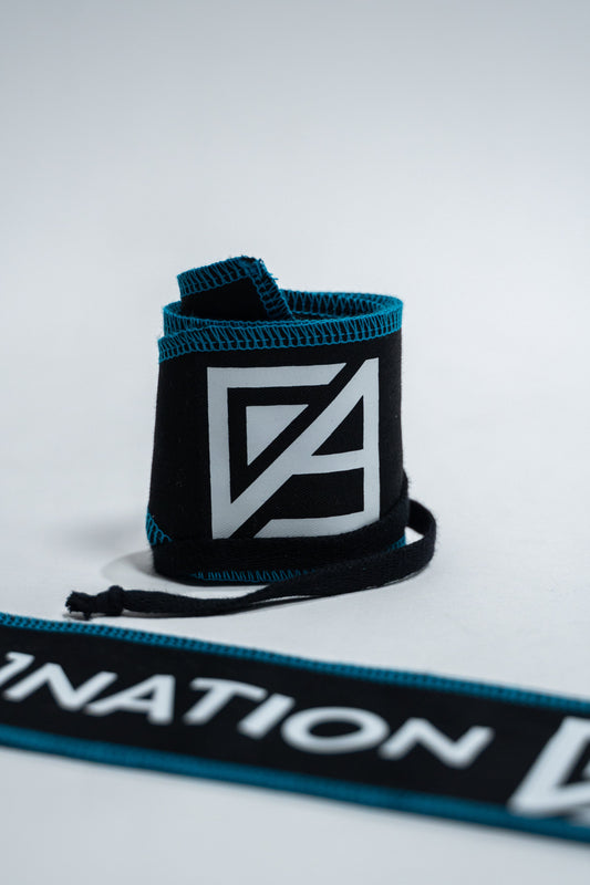 Black & Blue Stitching Performance Wrist Wraps