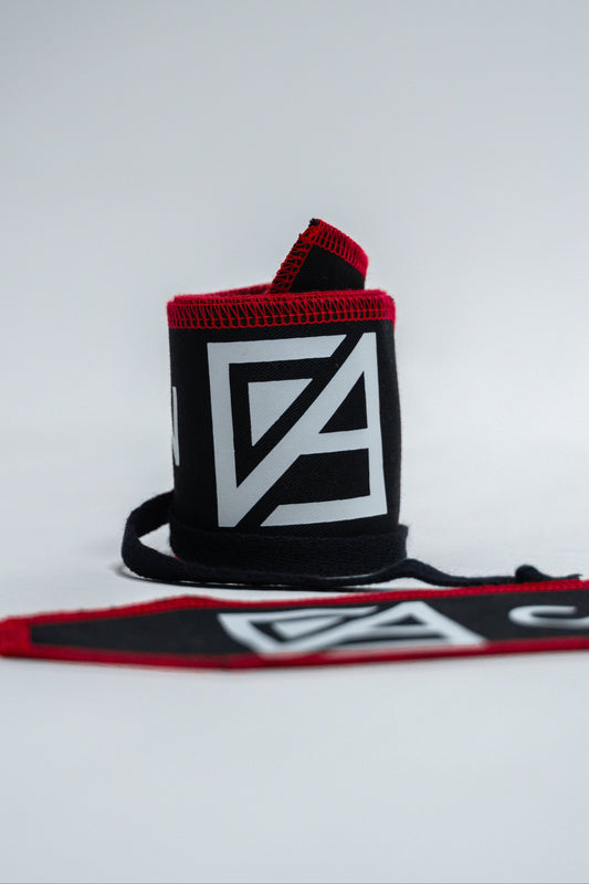 Black & Red Stitching Performance Wrist Wraps