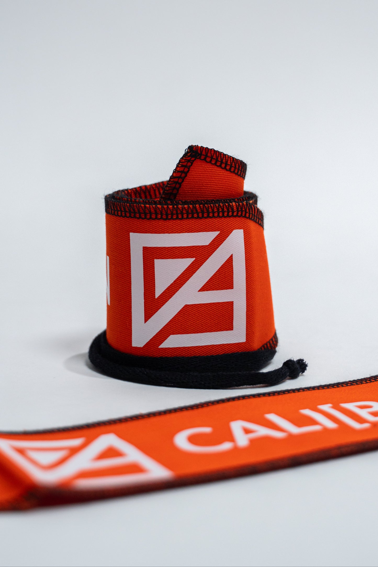 Orange & White Stitching Performance Wrist Wraps